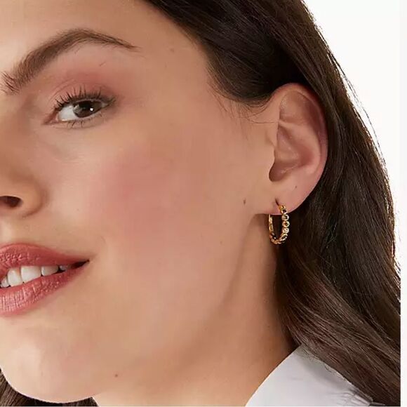 NWT Kate Spade colorful gold Huggies V1 - Picture 4 of 7